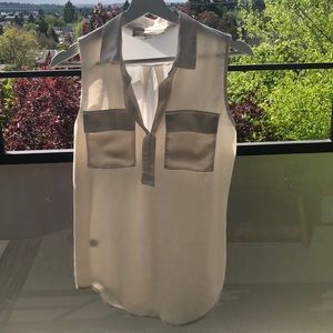 LOfT Ivory Tank Blouse